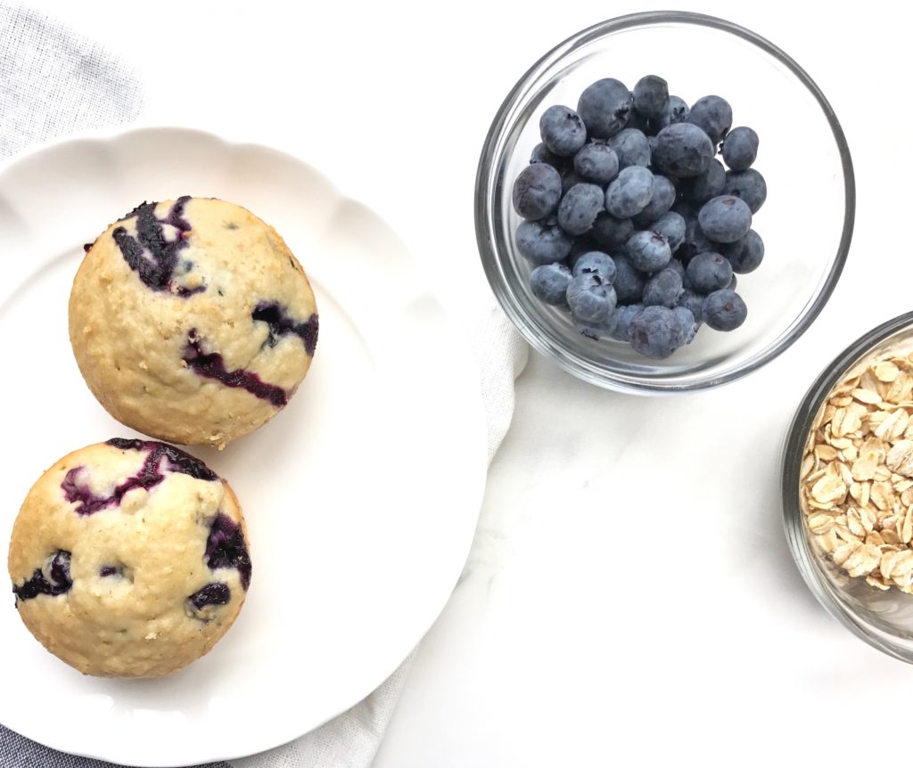 greek yogurt blueberry muffins