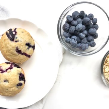 Greek yogurt blueberry muffins